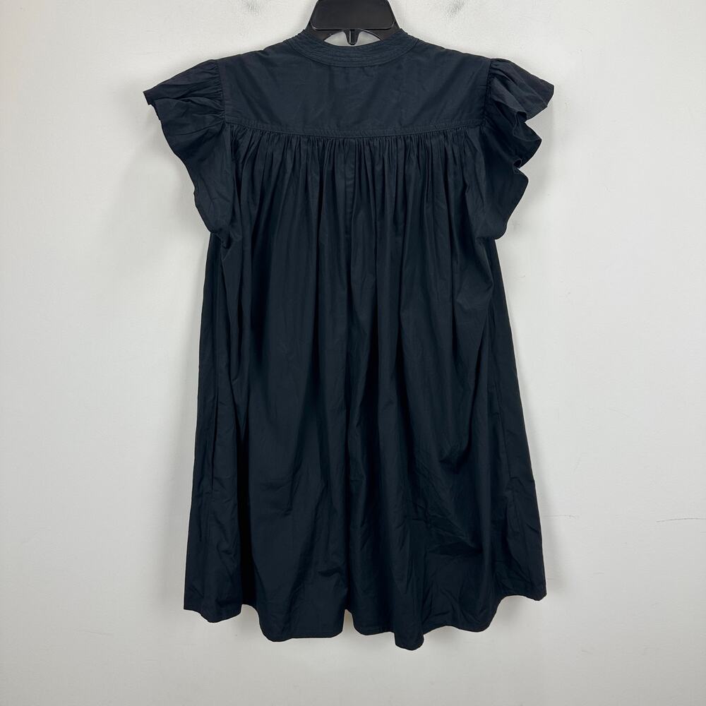 Madewell Flutter Sleeve Button Front Mini Dress P… - image 14